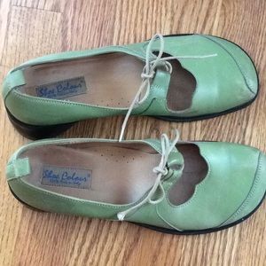 Groovy Italian Shoe Colour green leather from Bulo